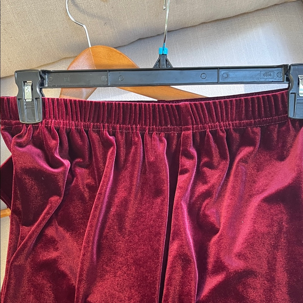 Coldwater Creek Burgundy 3 Piece Velvet Set Size Large - Picture 6 of 11